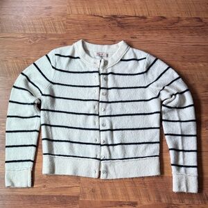 Marine Layer Sausalito Cardigan - Cream/Black